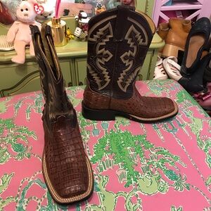 Anderson Bean Caiman Belly Boots